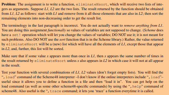 Solved Problem: The assignment is to write a function, | Chegg.com