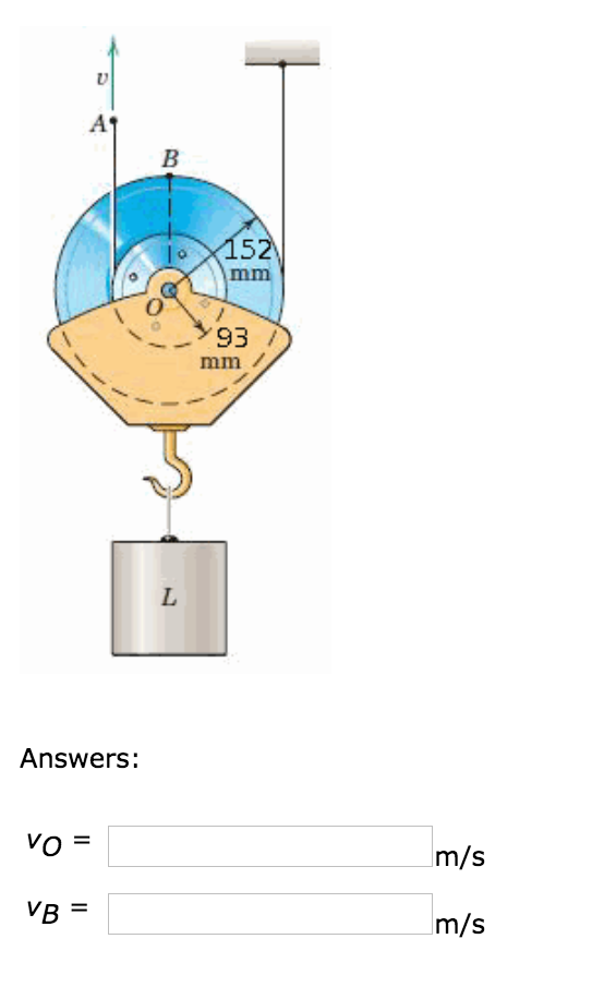 Solved The two pulleys are riveted together to form a single