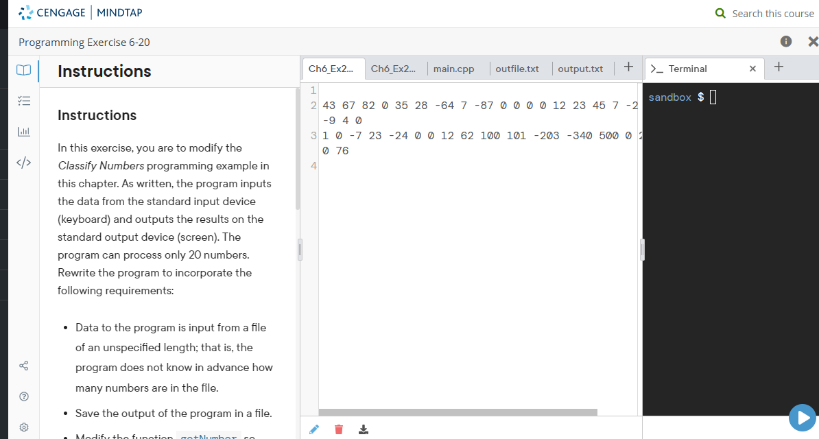 Solved InstructionsIn this exercise, you are to modify the | Chegg.com