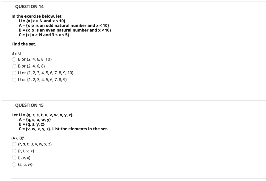 Solved Question 14 In The Exercise Below Let U X Xe N Chegg Com