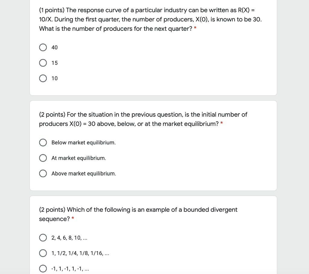 Solved A model of the market We describe here a mathematical | Chegg.com