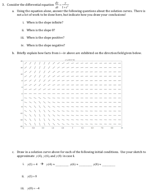 Solved 3. Consider the differential equation dr 14 a Using | Chegg.com