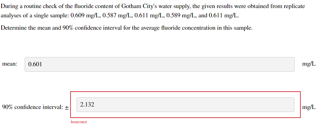 Solved During a routine check of the fluoride content of | Chegg.com