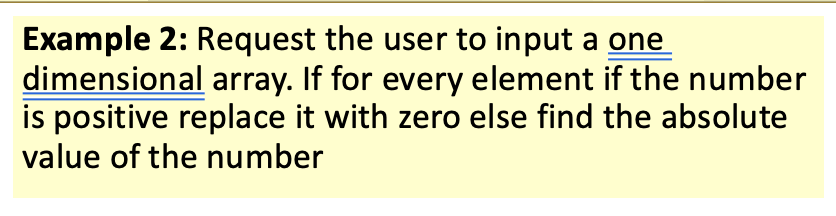 Solved Example 2: Request the user to input a one | Chegg.com