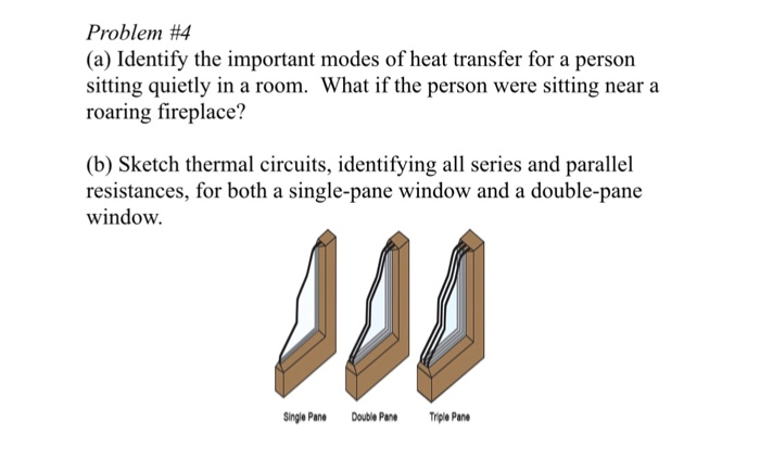 Solved Problem #4 (a) Identify the important modes of heat | Chegg.com