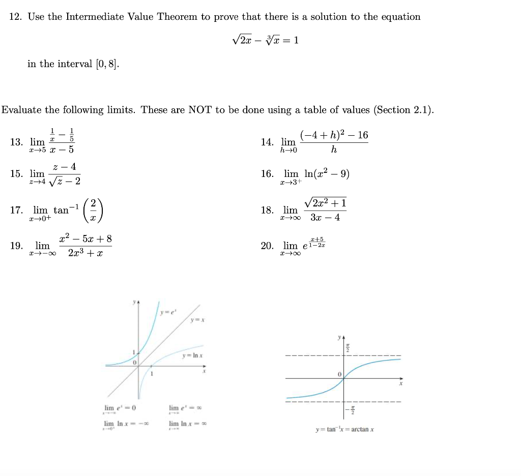 Solved 12. Use the Intermediate Value Theorem to prove that | Chegg.com