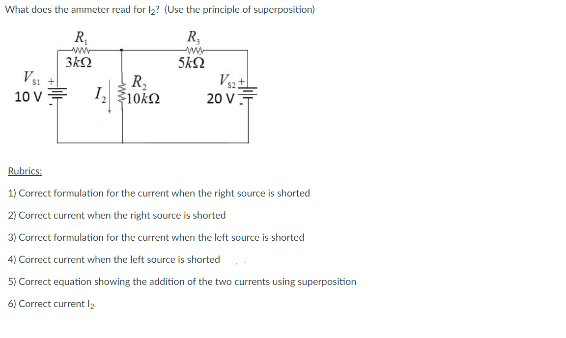 Solved What does the ammeter read for 12? (Use the principle