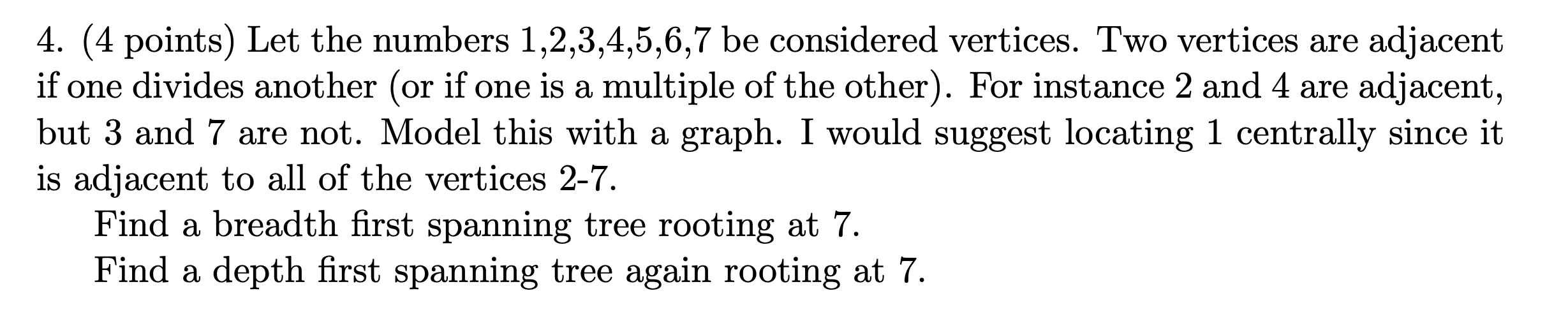 the points 2 5 4 1 6 7 are vertices of an