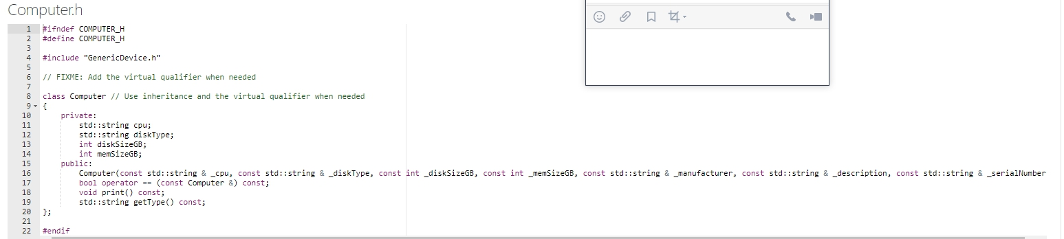 Solved For this question, you will use Polymorphism to | Chegg.com