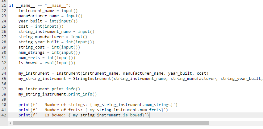 Solved 3.12 LAB: Instrument information (derived classes) | Chegg.com