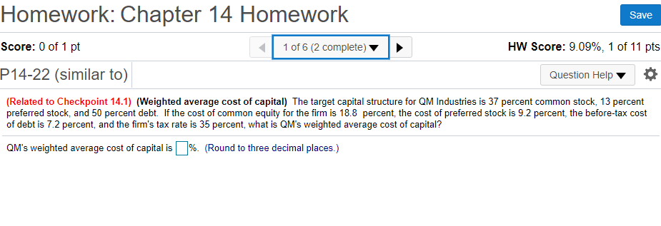 Solved Homework: Chapter 14 Homework Save Score: 0 of 1 pt 1 | Chegg.com
