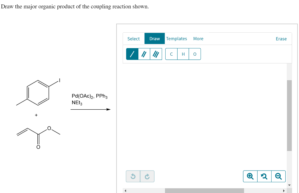 Solved Draw The Major Organic Product Of The Coupling | Chegg.com