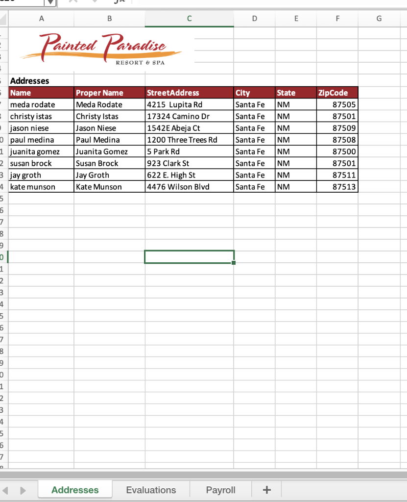 L16Addresses \begin{tabular}{|l|l|l|l|l|r|} \hline | Chegg.com
