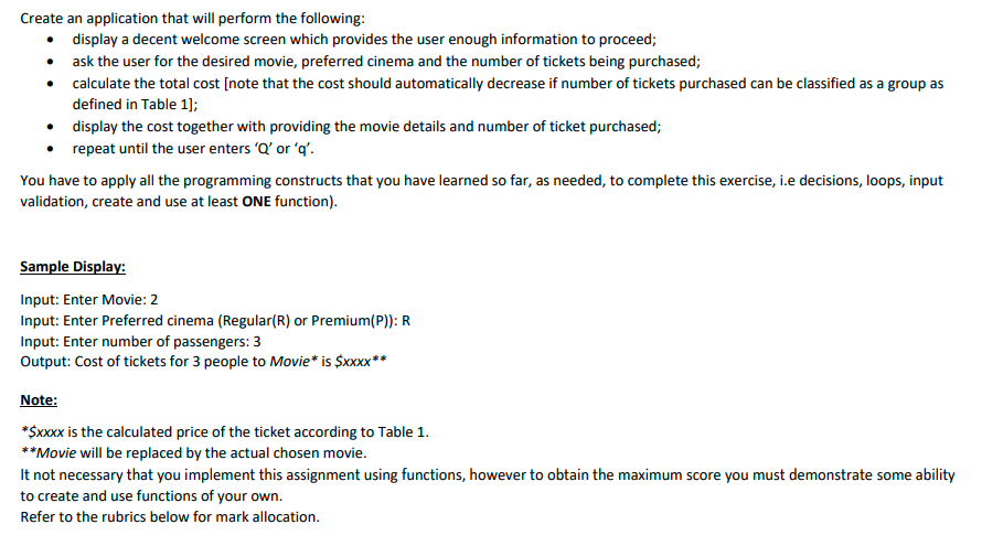 Solved Write a C++ program for a cinema house (Movies Ltd) | Chegg.com