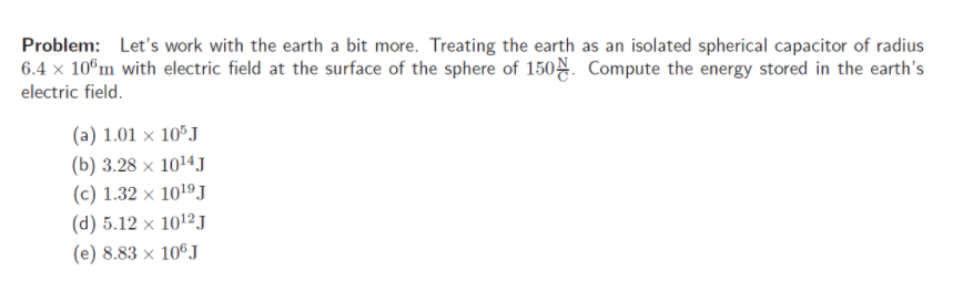 Solved Problem: Let's work with the earth a bit more. | Chegg.com
