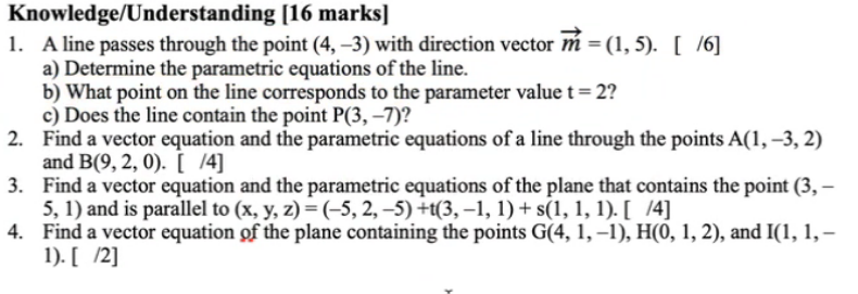 Solved 1) A line passes through the point (4, –3) with | Chegg.com