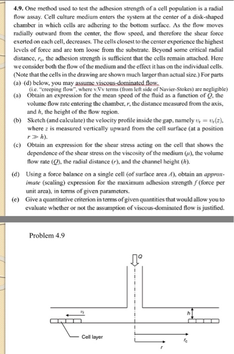4.9. One method used to test the adhesion strength of | Chegg.com