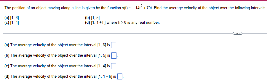 Solved The position of an object moving along a line is | Chegg.com