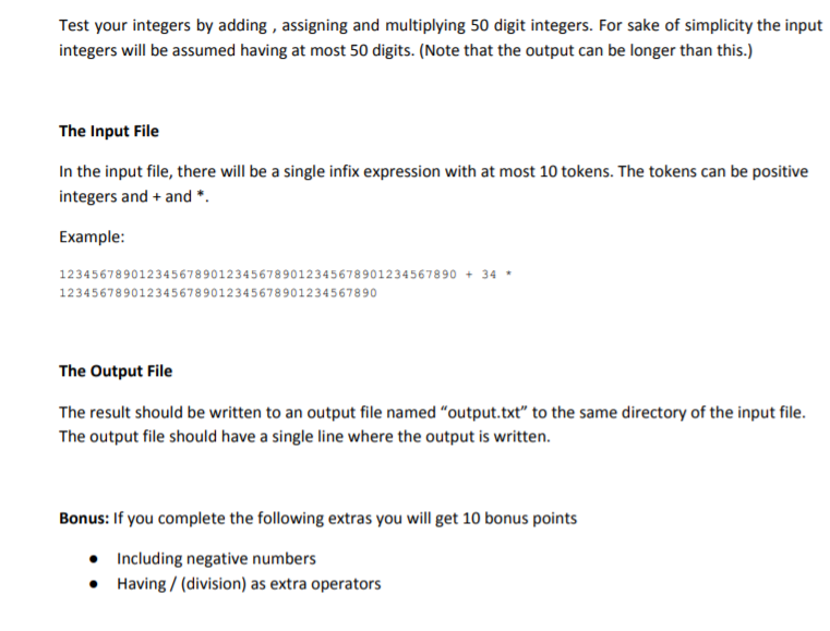 Unfortunately in C language there is a limit for | Chegg.com