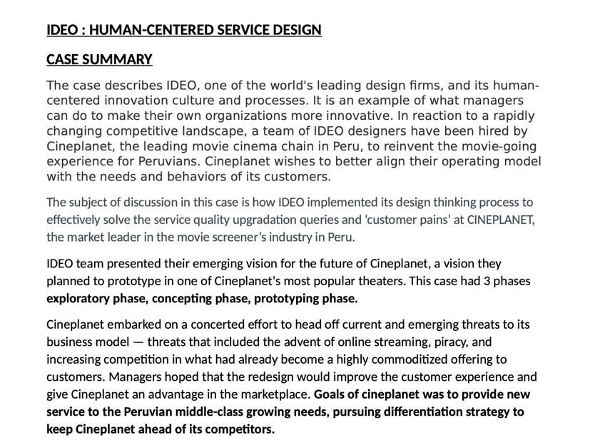 ideo human centered service design case study slideshare