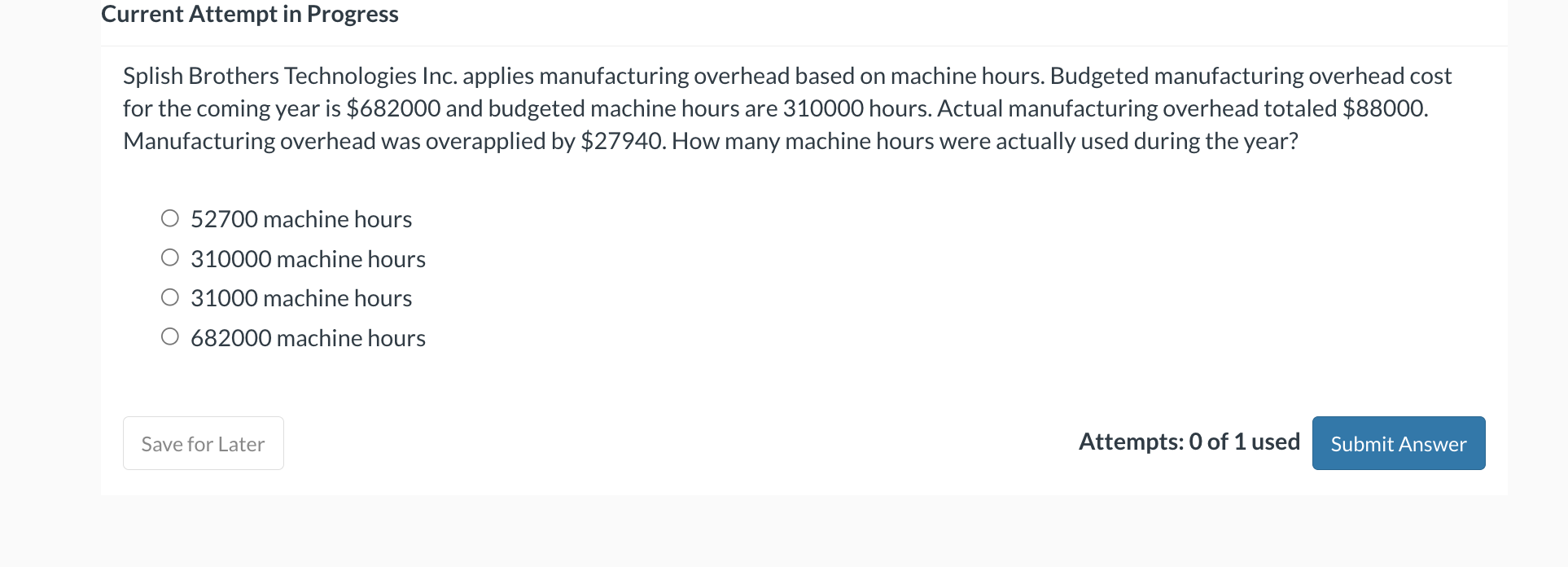 Solved Splish Brothers Technologies Inc. applies