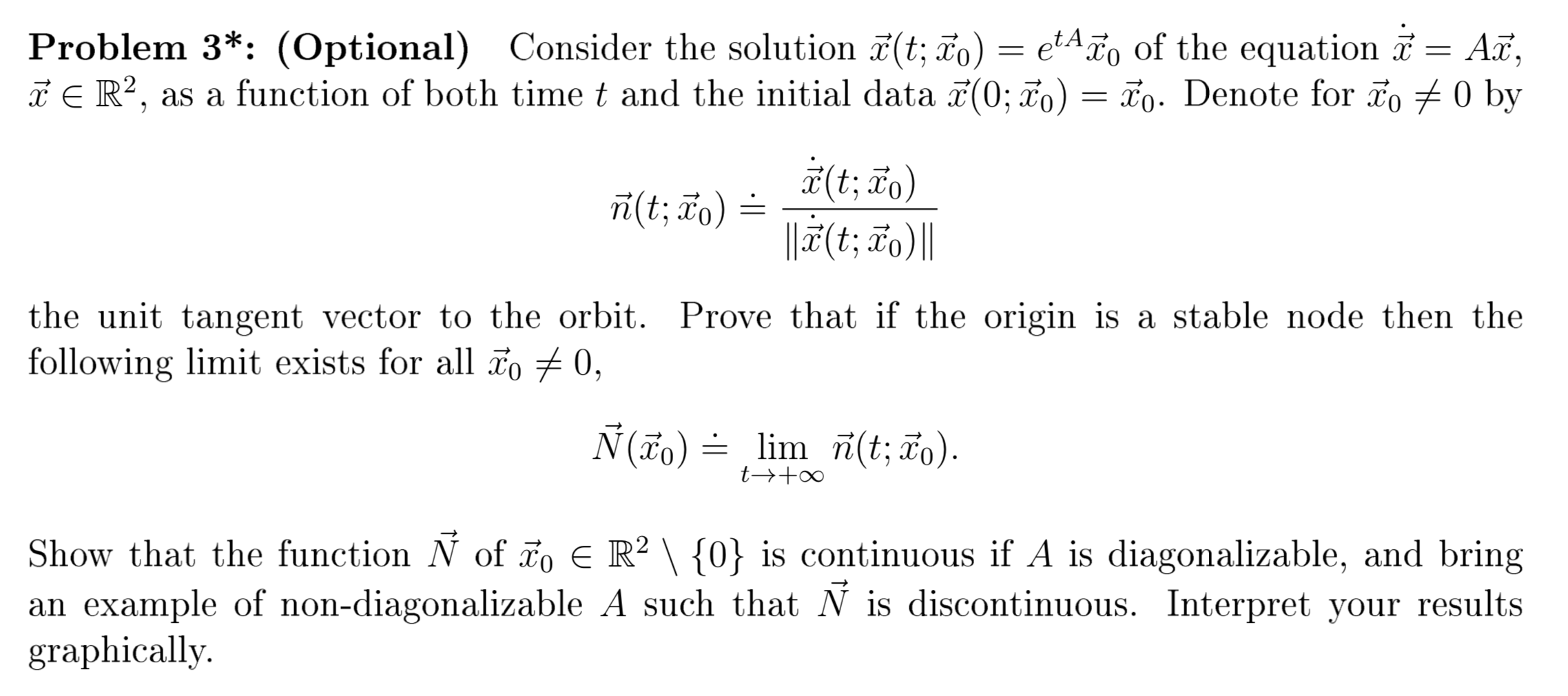 Problem 3 Optional Consider The Solution O T A Chegg Com