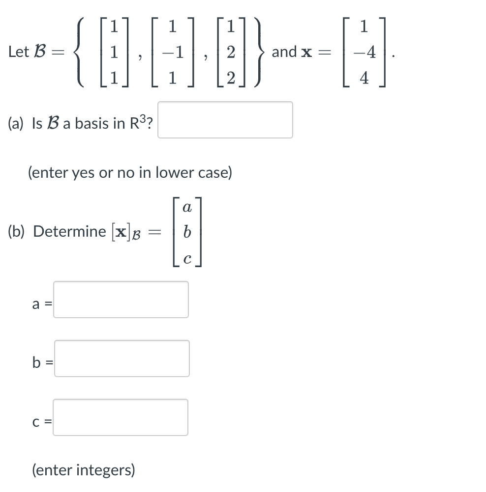 Solved Let B={b1,b2} Be The Basis In R2 Pictured Below. If | Chegg.com