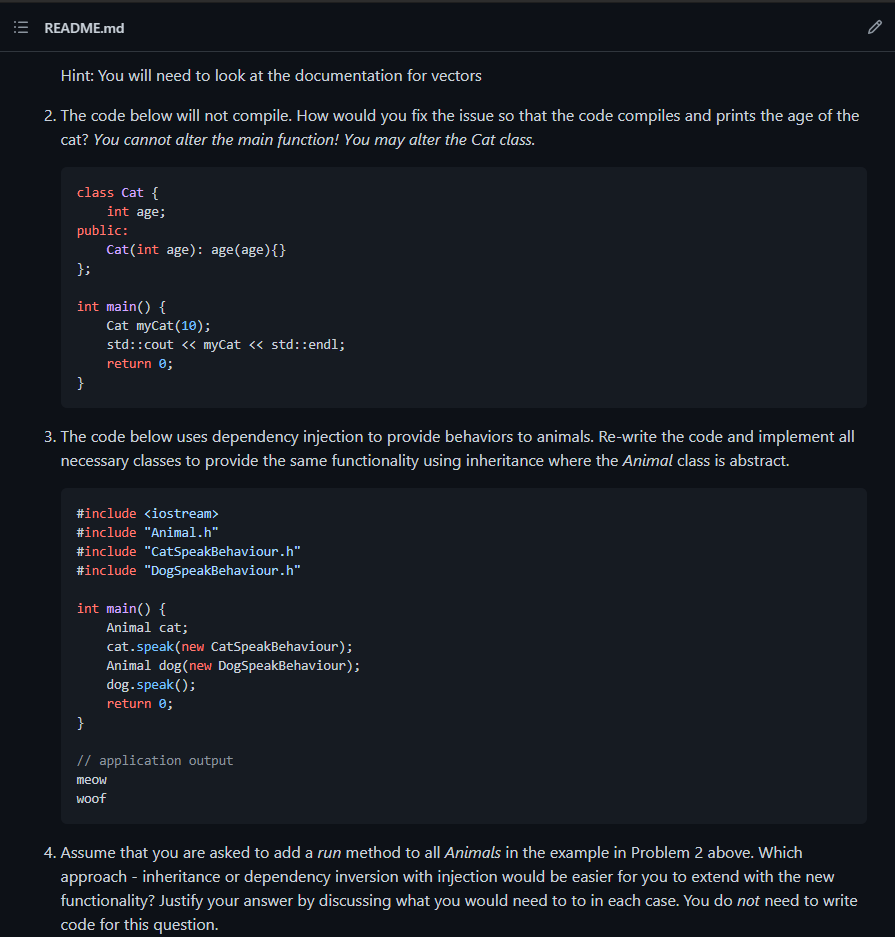Solved Part 1: Conceptual Questions Answer all of the | Chegg.com