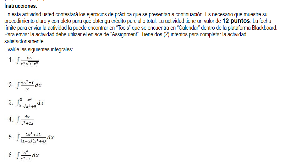 Instrucciones: En esta actividad usted contestará los ejercicios de práctica que se presentan a continuación. Es necesario qu