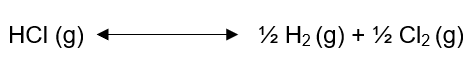 Solved 1 mol HCl is dissociated at 25o C and 1 atm total | Chegg.com