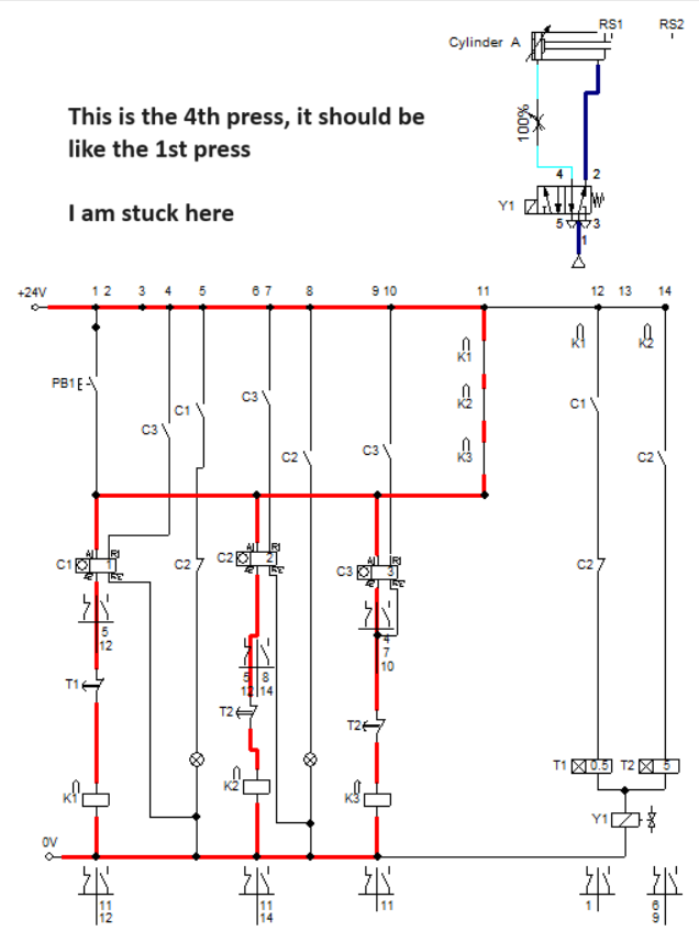 Solved Using Festo FluidSim, generate this problem showing | Chegg.com