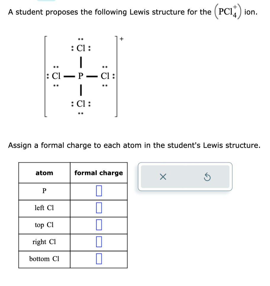 Solved A student proposes the following Lewis structure for | Chegg.com