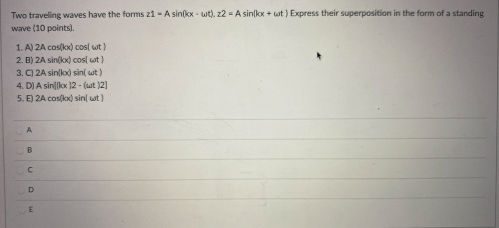 Solved The figure shows an instantaneous wave profile | Chegg.com