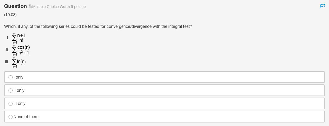 Solved Question 4 Multiple Choice Worth 5 points) (10.01) | Chegg.com