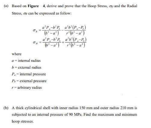 Solved (a) Based on Figure 4, derive and prove that the Hoop | Chegg.com