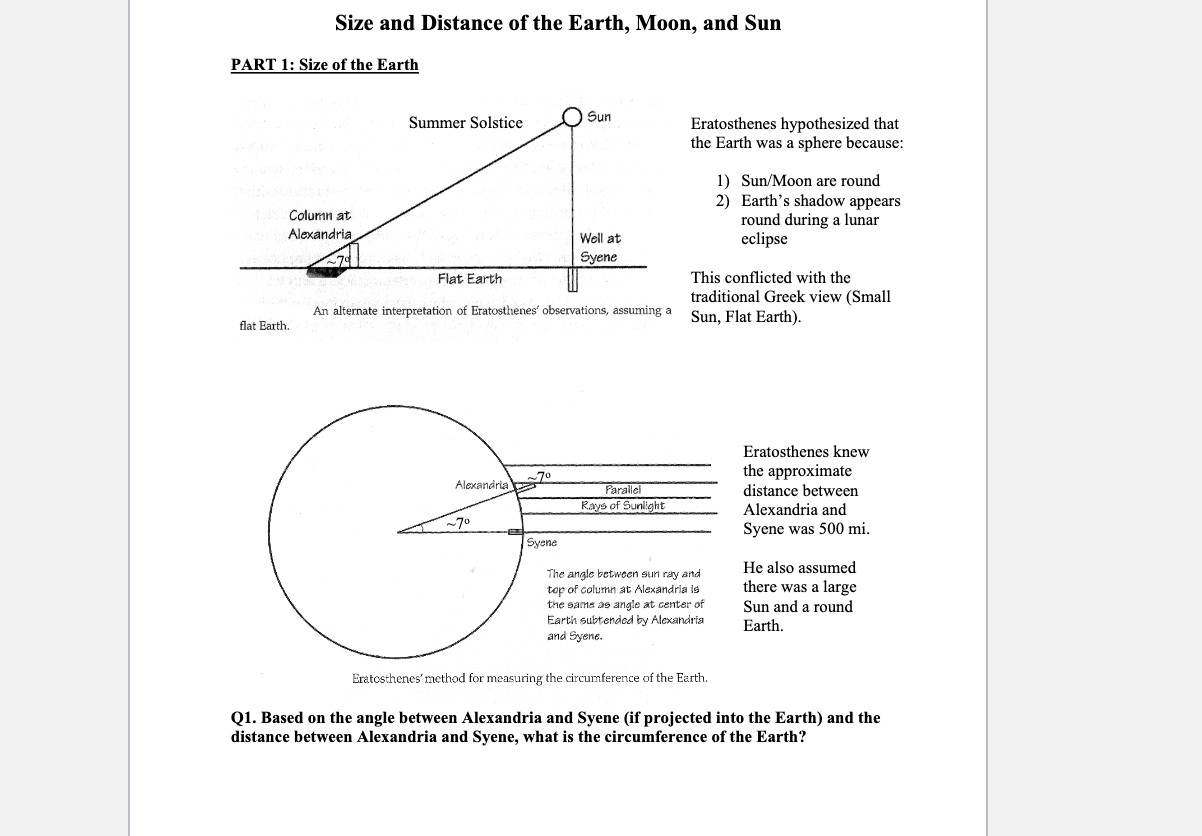 Flat hot sale earth eratosthenes