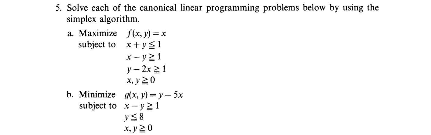 Solved For Part (b), Change ”Minimize G(x,y)” Into ”Maximize | Chegg.com