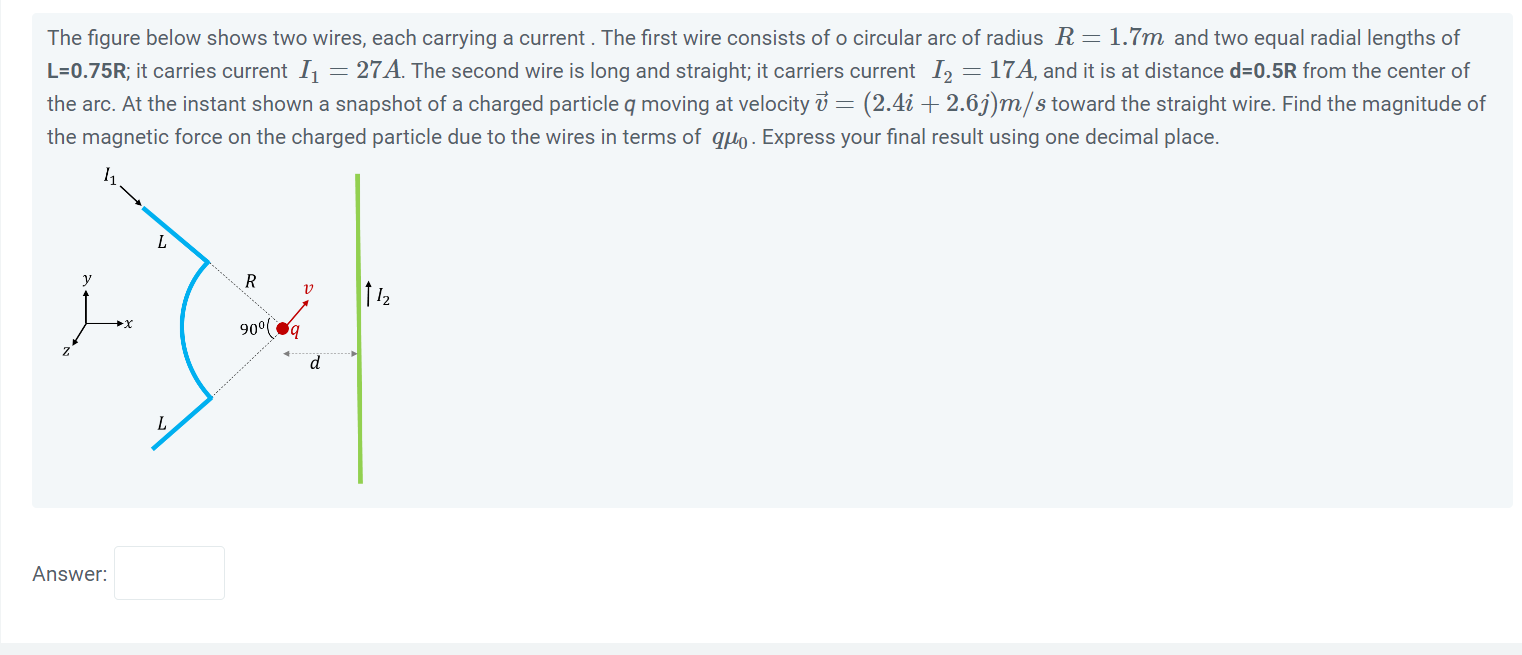 Solved The Figure Below Shows Two Wires, Each Carrying A | Chegg.com