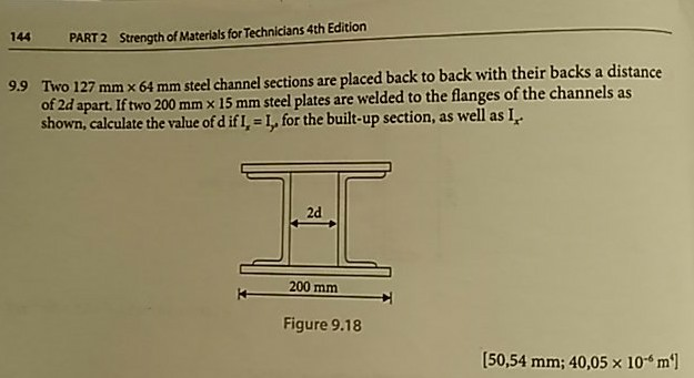 Solved 144 PART 2 Strength Of Materials For Technicians 4th | Chegg.com