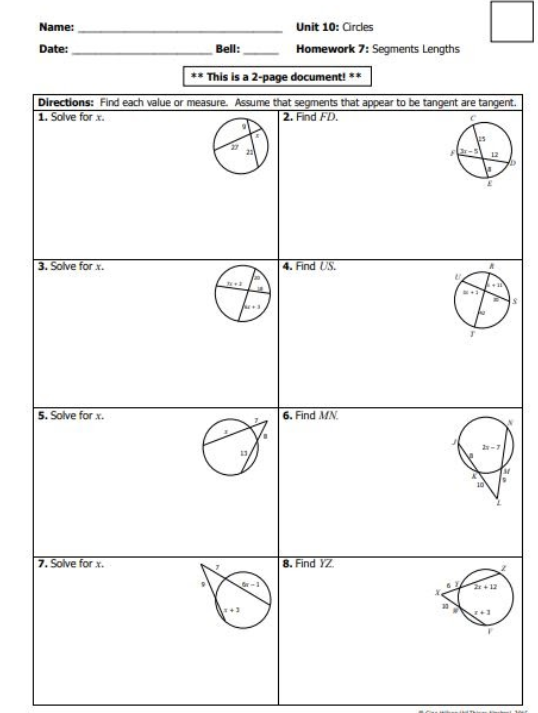 Unit 10 Circles Homework 5 Inscribed Angles Answer Key Unit 10 