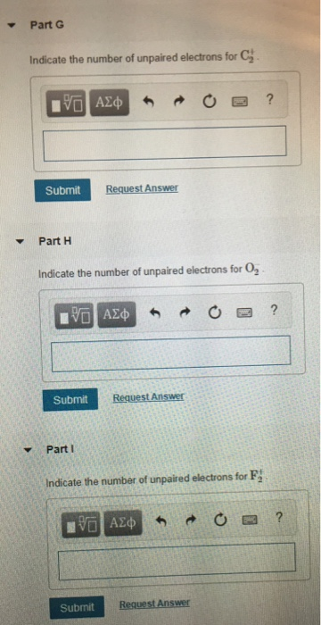 indicate the number of unpaired electrons in f