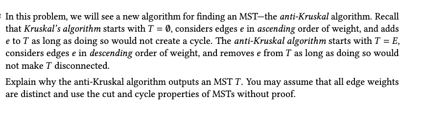 Solved In this problem, we will see a new algorithm for | Chegg.com
