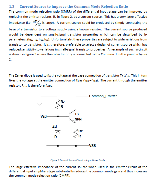 1.1 The Differential Input Stage The basic | Chegg.com