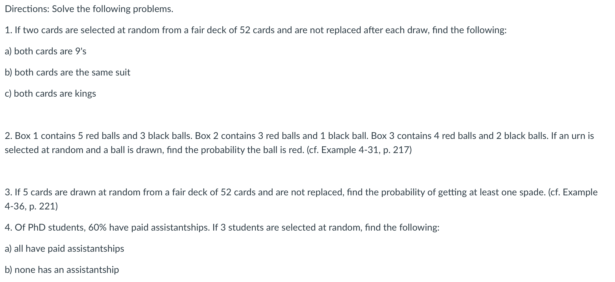 Solved Directions: Solve The Following Problems. 1. If Two | Chegg.com