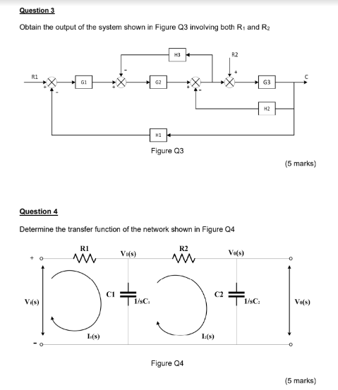 Solved Question 3 Obtain the output of the system shown in | Chegg.com