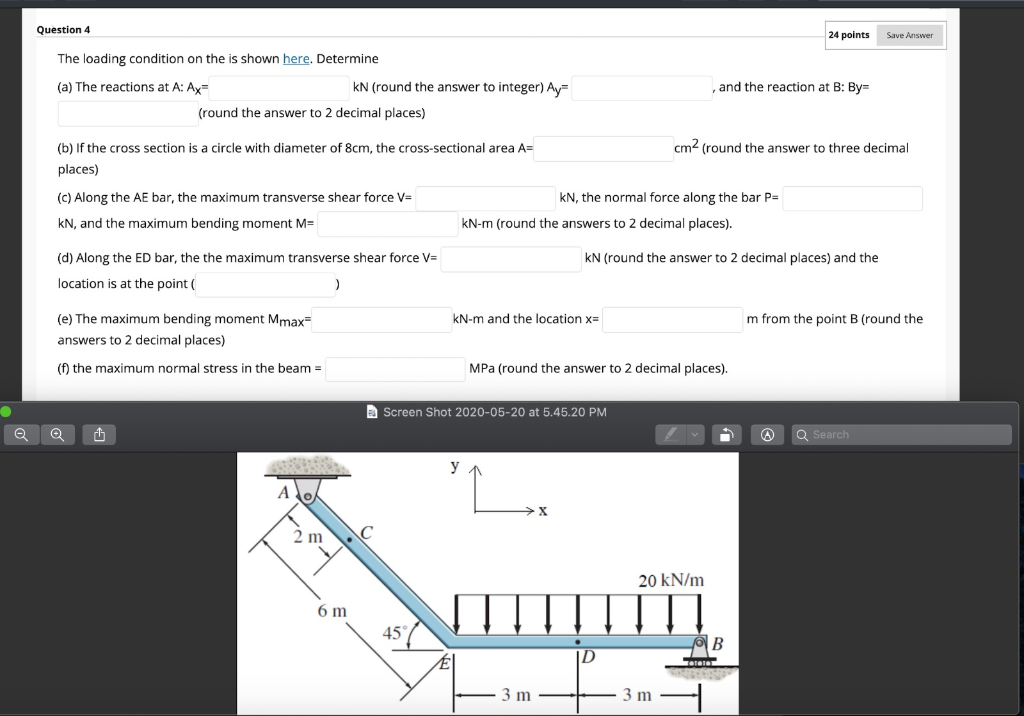 Solved Question 4 24 Points Save Answer The Loading | Chegg.com