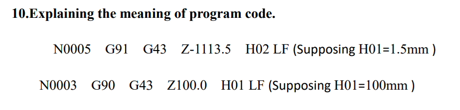 Solved THIS is NC (numerical control) PROGRAM CODE . like | Chegg.com