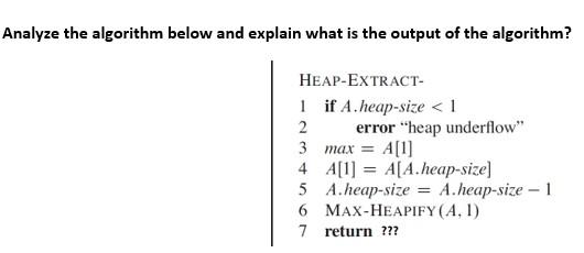 Solved Analyze the algorithm below and explain what is the | Chegg.com