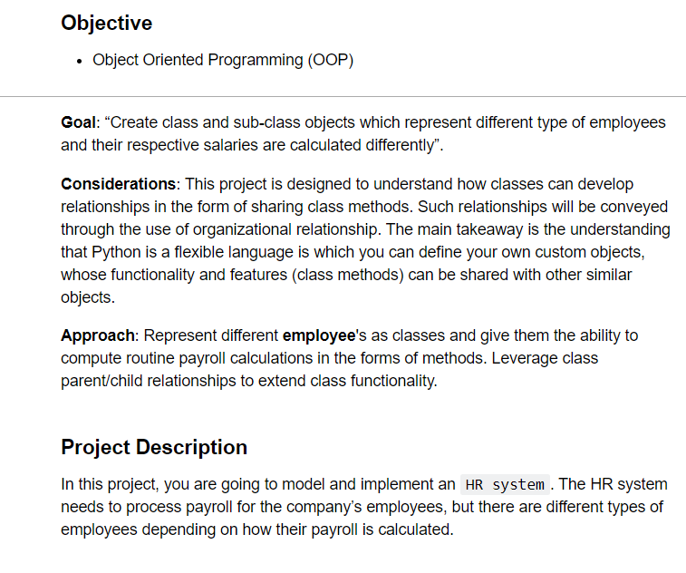 Solved Objective • Object Oriented Programming (OOP) Goal: | Chegg.com