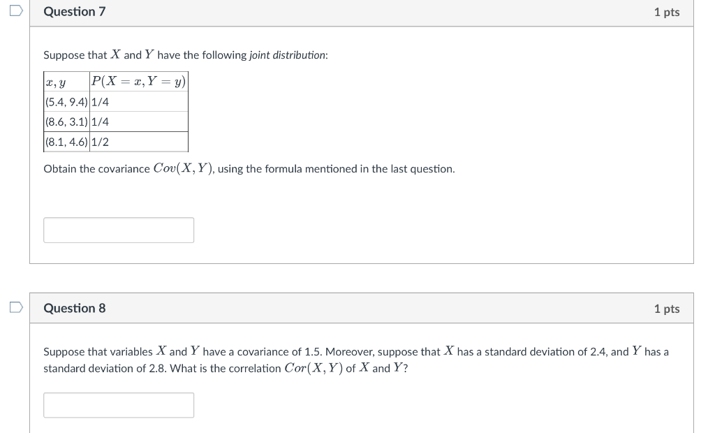 Solved Suppose That X And Y Have The Following Joint | Chegg.com